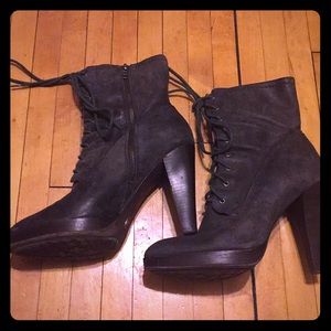 High heeled Dark green Frye boots